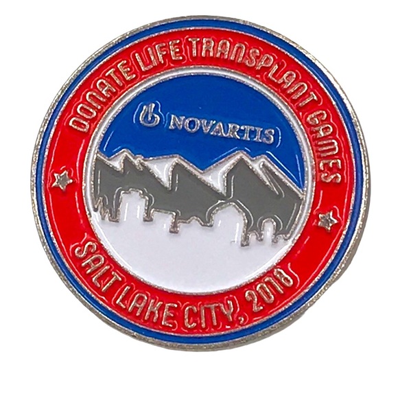 Donate Life Transplant Games Novartis Salt Lake City Utah 2016 Lapel Pin